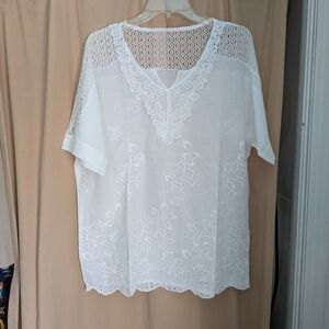 White Lace Women's Top